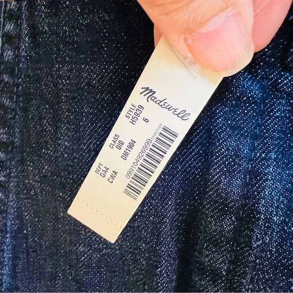 Madewell Denim Cami Midi Dress. Size 6 - Picture 12 of 12